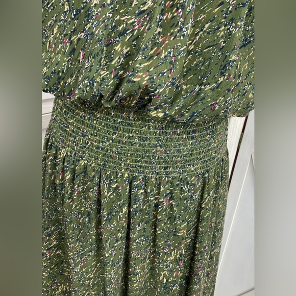 Ramy Brook NWT Belle Green Halter Top Midi Dress, size Small - Picture 4 of 7